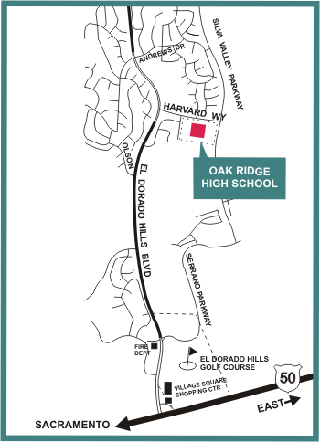 alt="Map of Oak Ridge High School"